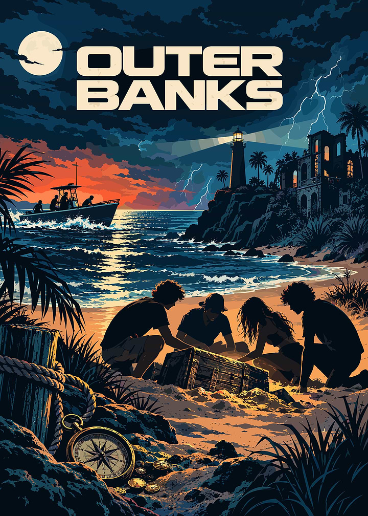 Outer Banks Treasure Hunt Poster