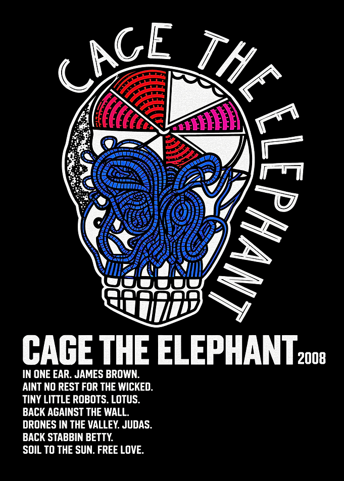 Cage The Elephant Skull Graphic