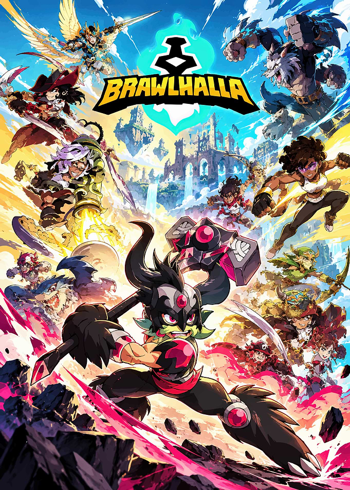 Brawlhalla Video Game Promotional Poster