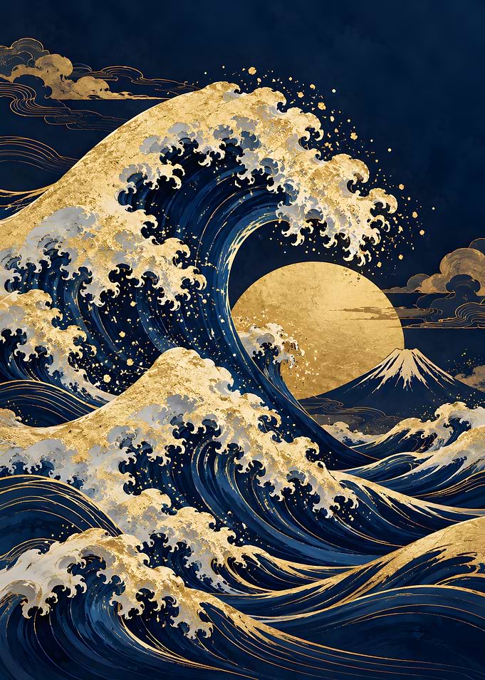 Golden Wave Great Wave