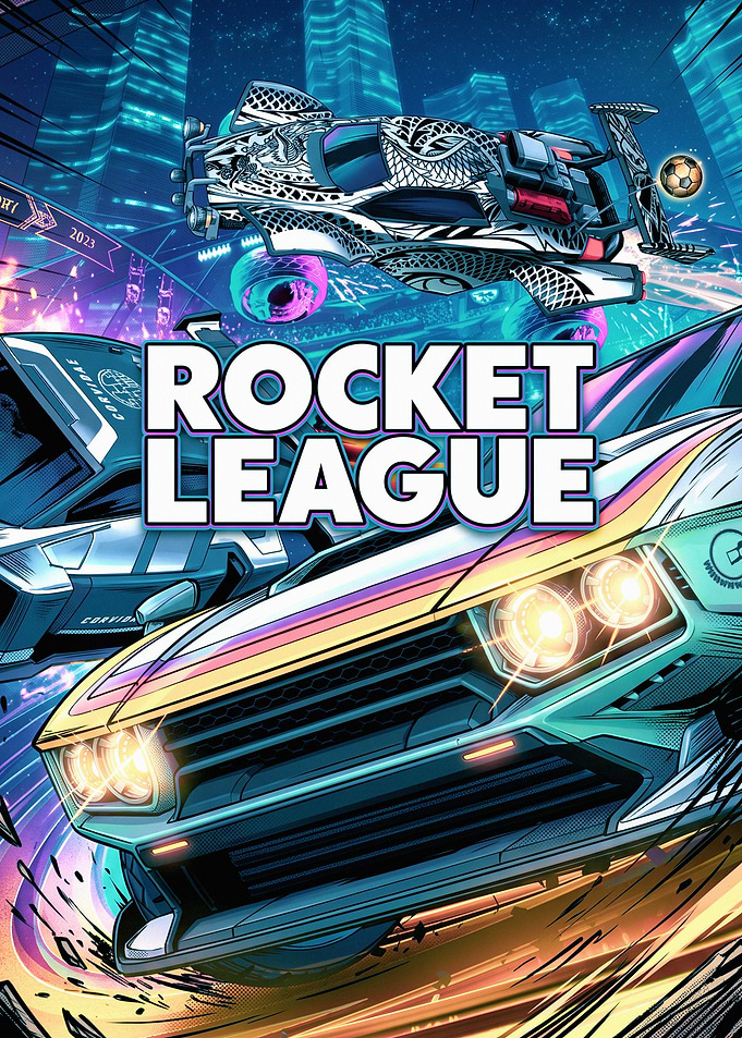Rocket League Dynamic Action Poster