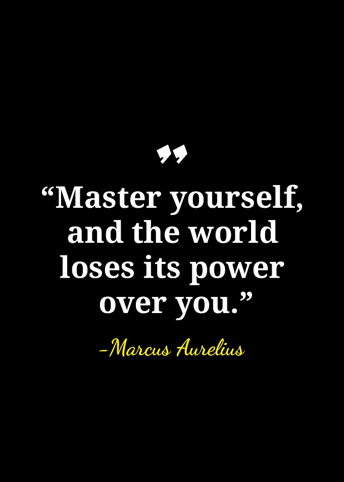 Marcus Aurelius Stoic Quote Poster
