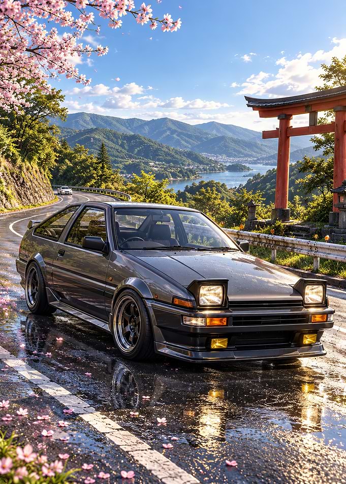 Toyota AE86 Sprinter Trueno in Japan