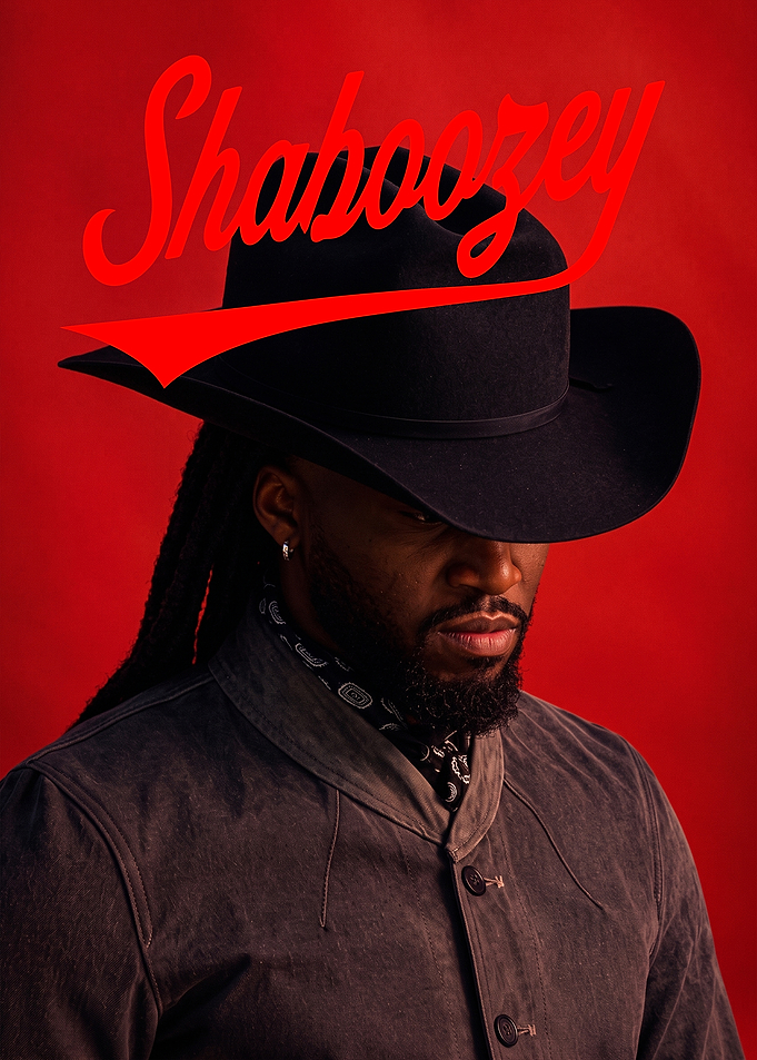 Shaboozey Portrait with Cowboy Hat