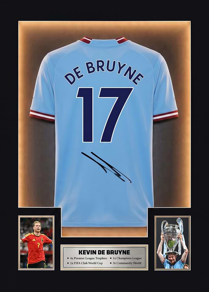 Kevin De Bruyne Jersey Display