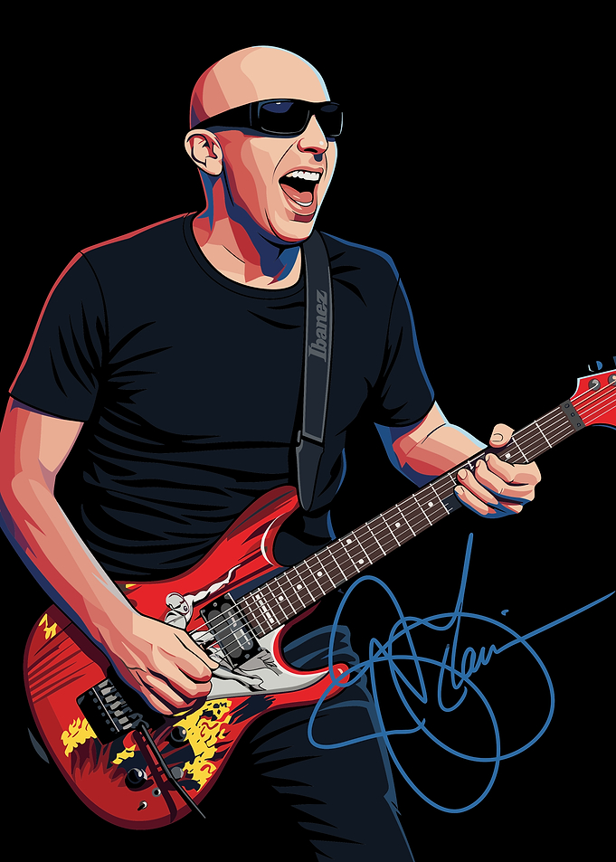 Joe Satriani Digital Illustration Portrait