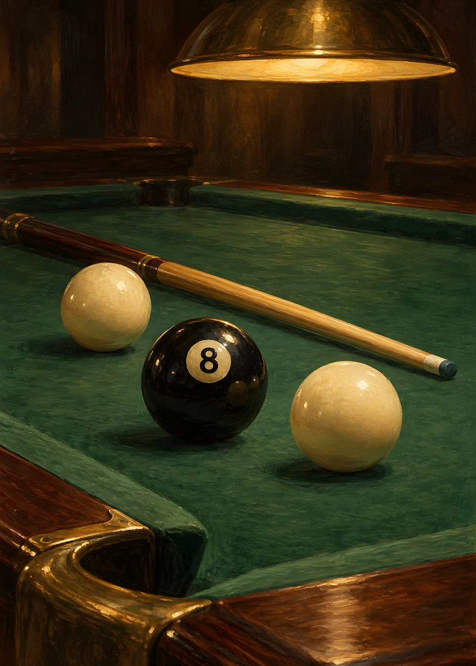 Eight Ball – Vintage Billiards Still Life