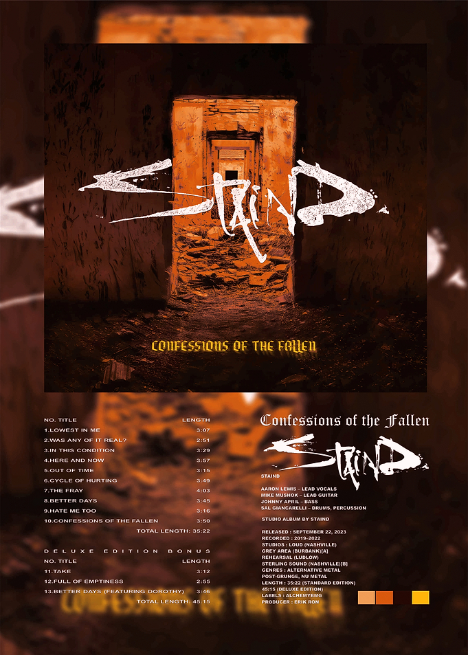 Staind Confessions of the Fallen Album Art