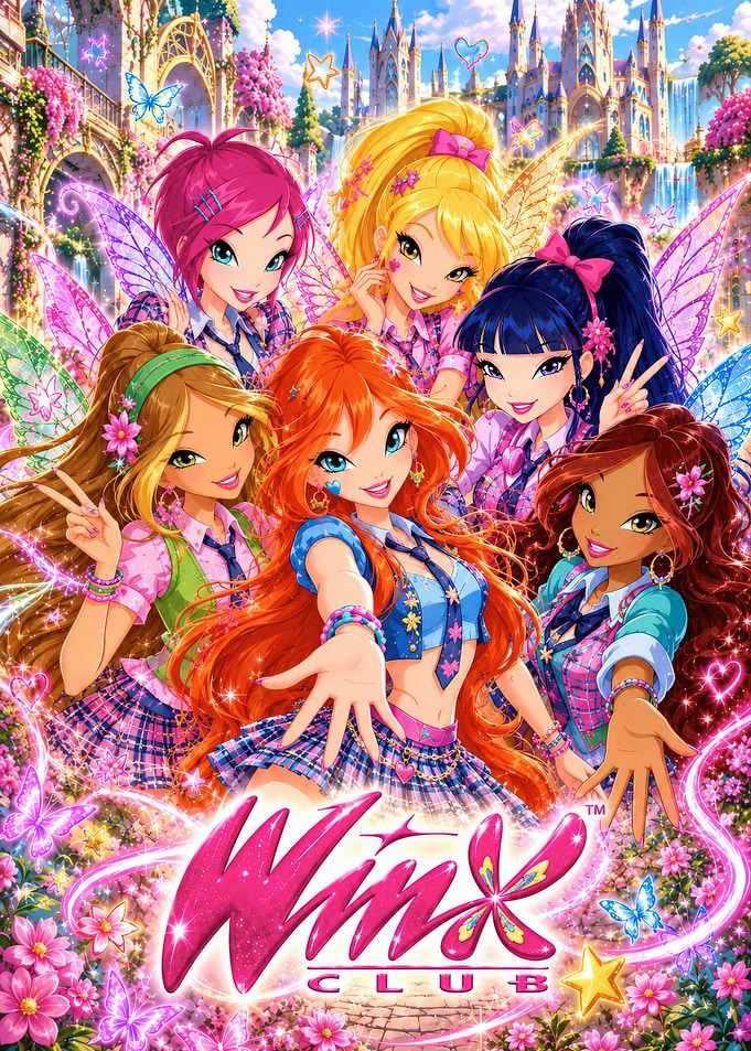 Winx Club Fairy Friends Group Portrait
