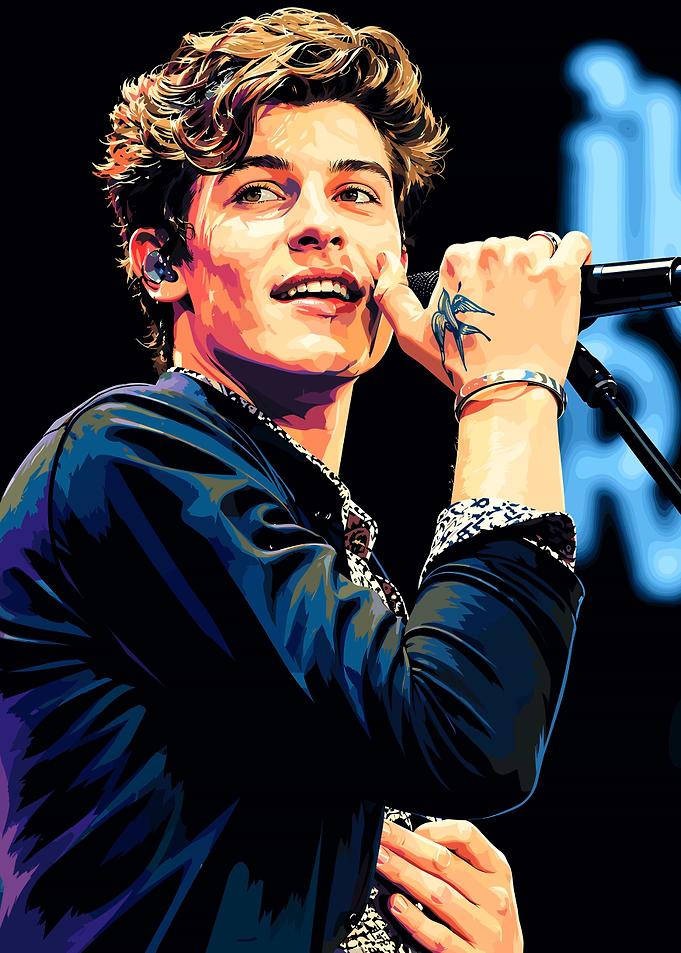 Shawn Mendes Pop Art Portrait