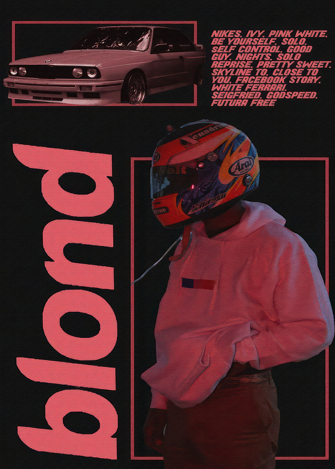 Frank Ocean Blond Album Poster