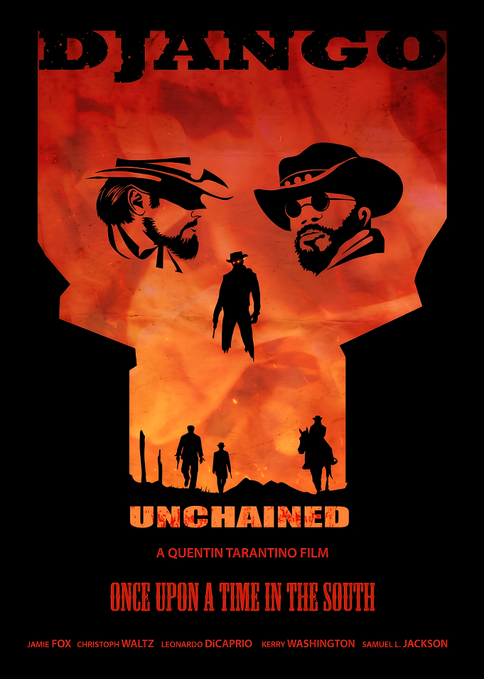 Django Unchained Minimalist Movie Poster