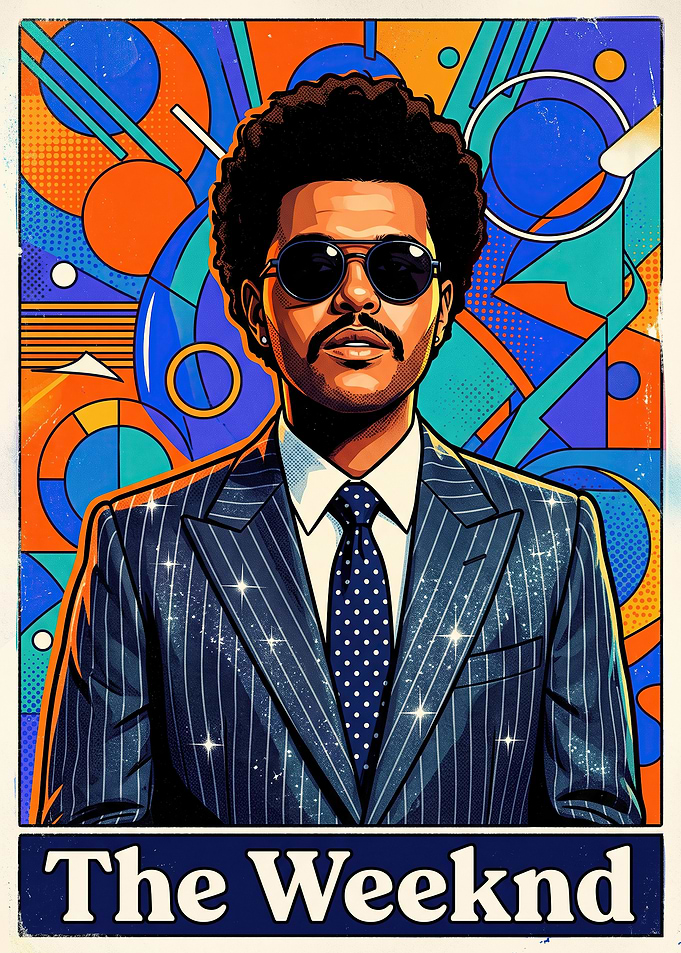 The Weeknd Pop Art Portrait