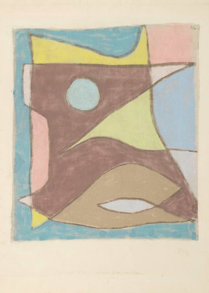 Abstract Geometric Composition in Pastel Tones