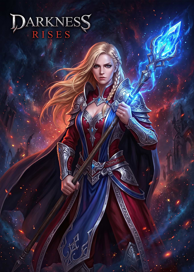 Darkness Rises Warrior Mage Character Art