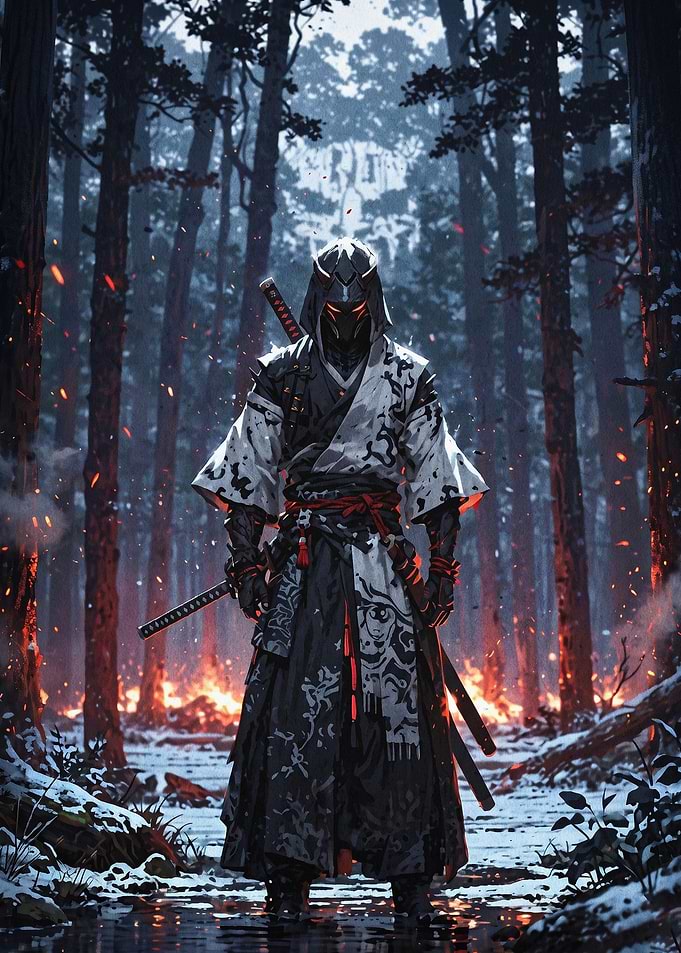 Samurai Warrior Fantasy Dark Art