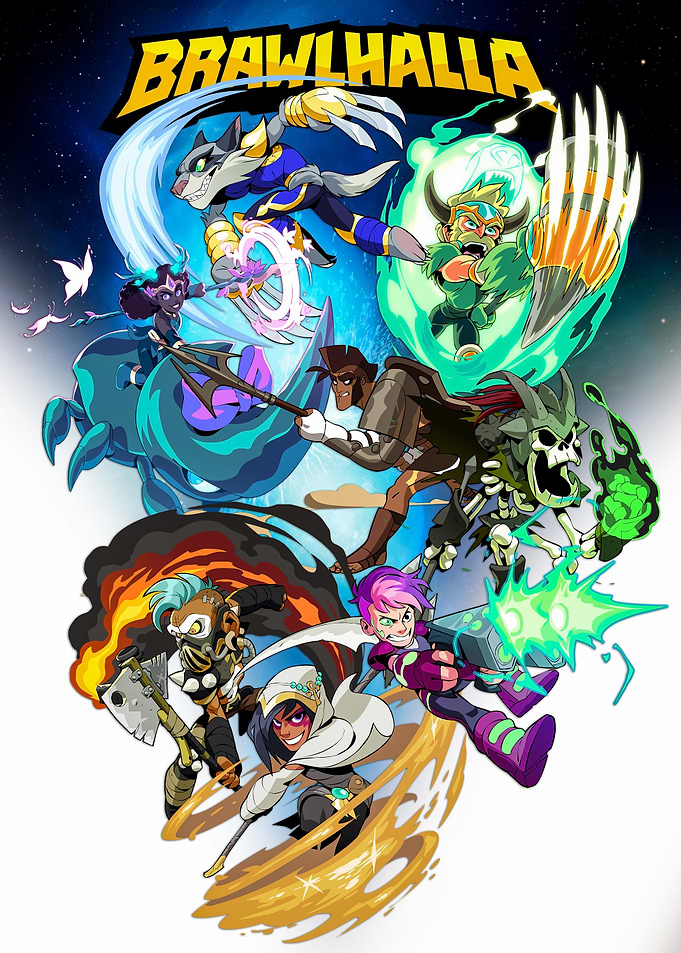 Brawlhalla Game Character Ensemble Poster