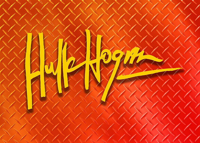 Hulk Hogan Iconic Metal Plate