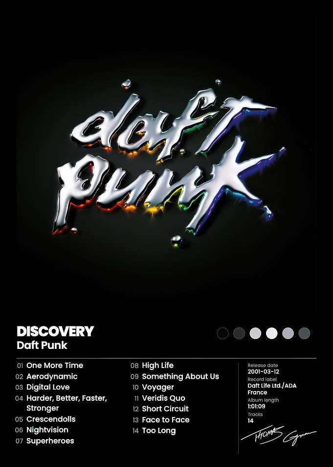 Daft Punk Discovery Album Poster