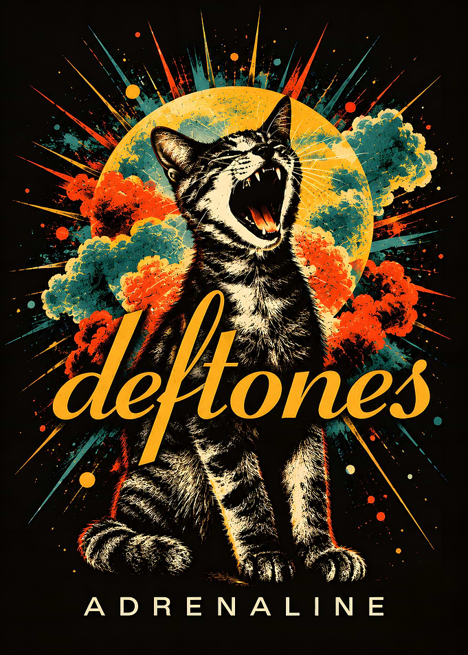 Deftones Adrenaline Cat Poster