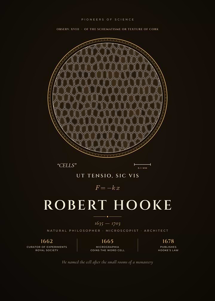 Robert Hooke Micrographia Cork Cells Microscope