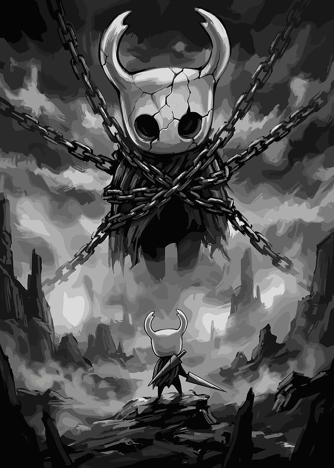 Hollow Knight Confronting the Bound Vessel