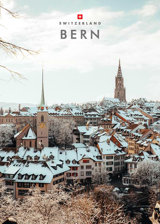 Winter View of Bern, Switzerland