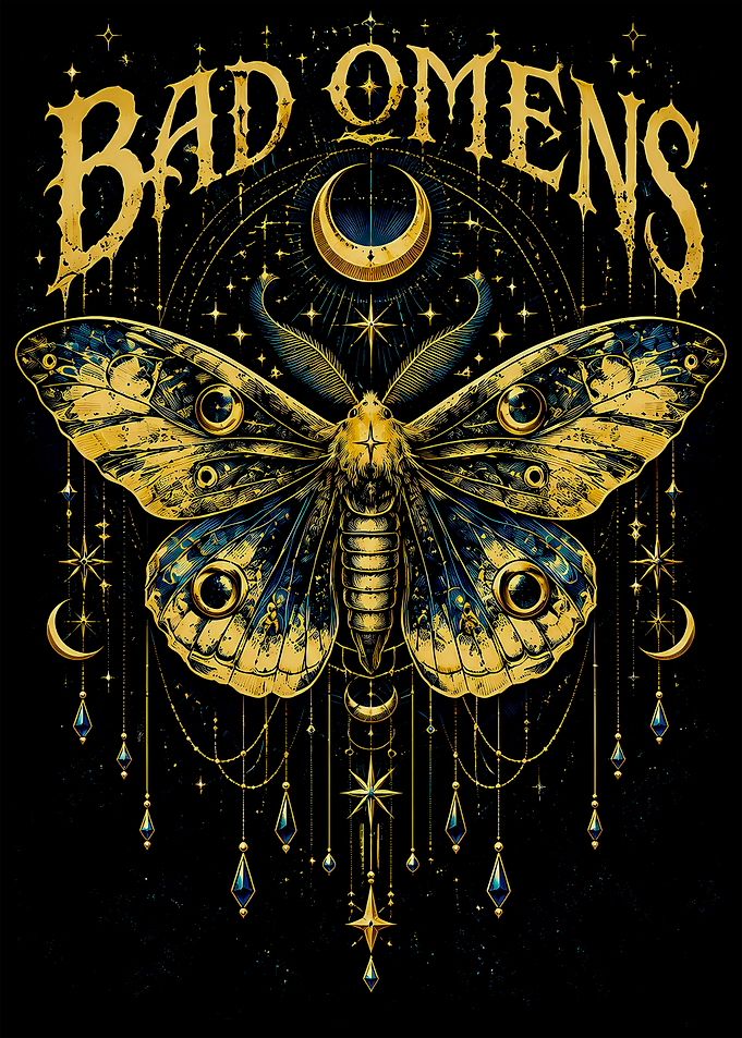 Bad Omens Moth Celestial Art