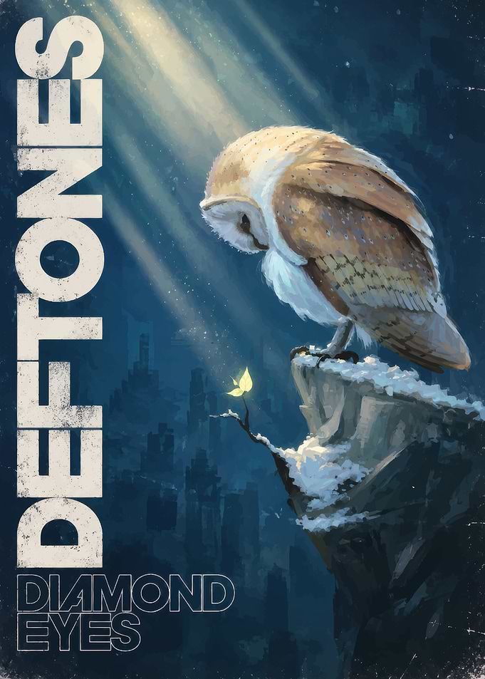 Deftones Diamond Eyes Owl Poster