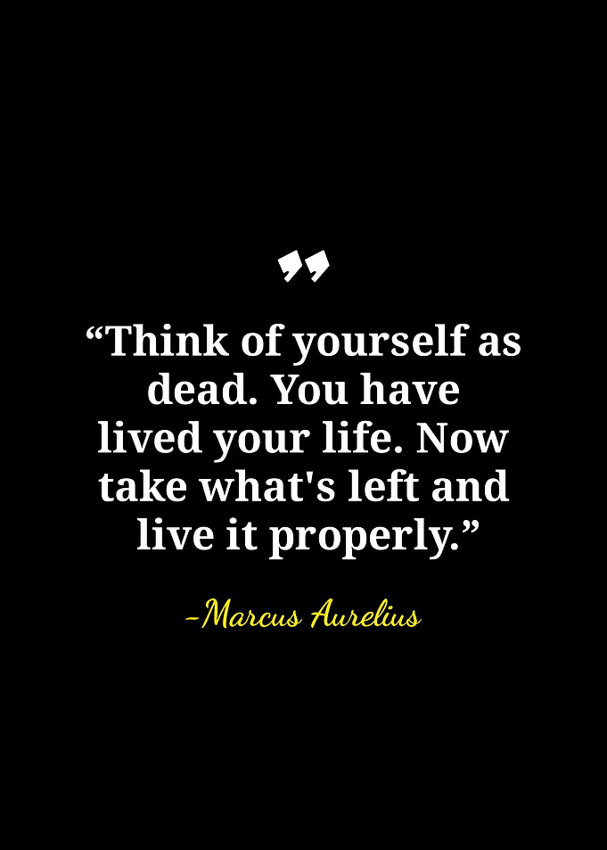 Marcus Aurelius Stoic Quote Poster