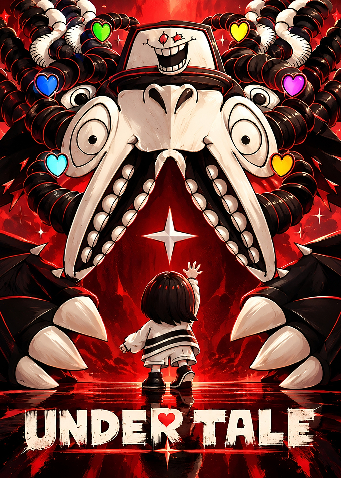 Undertale Omega Flowey Confrontation Poster