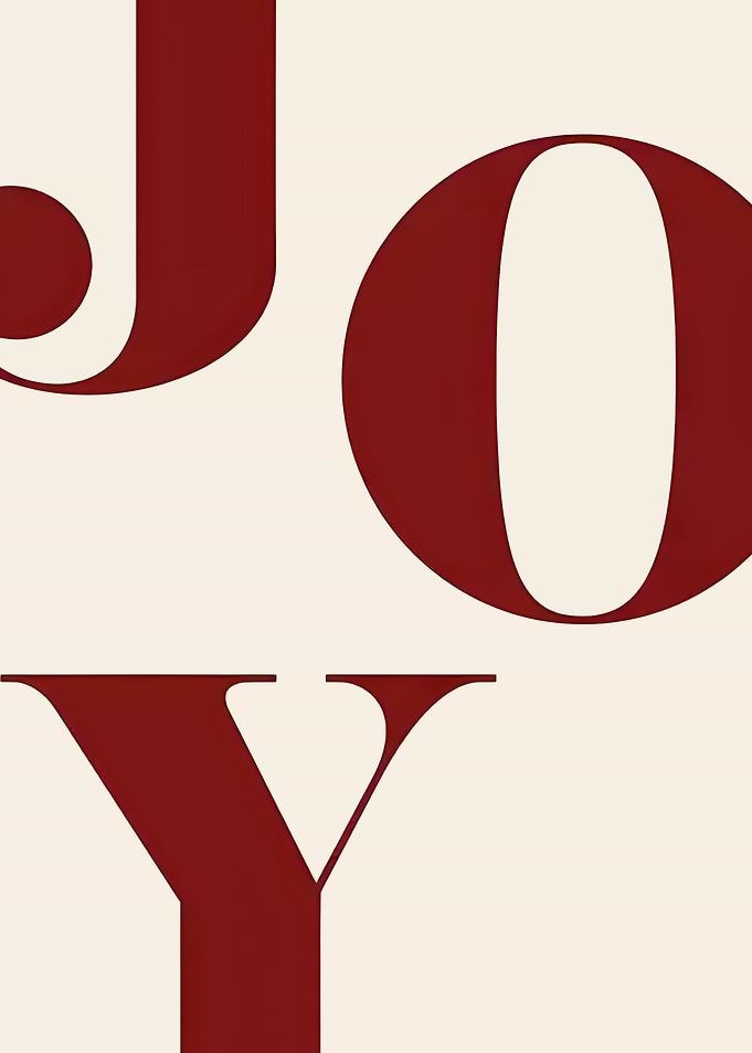 JOY – Minimalist Christmas Typography