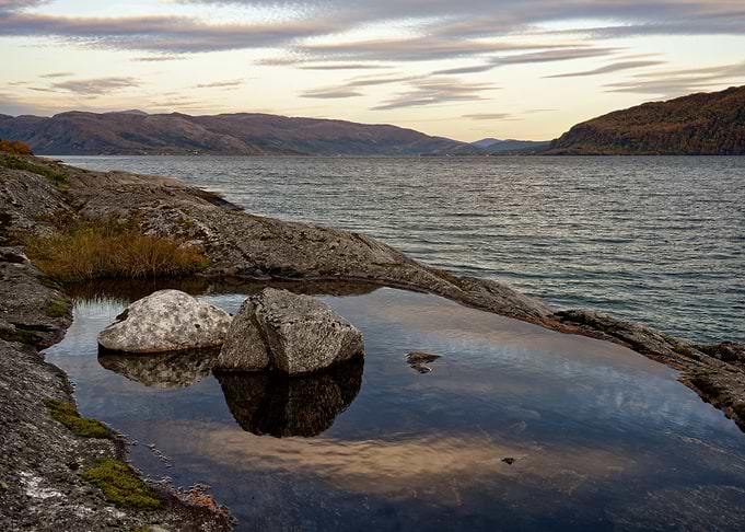 Sky Reflection at Sjonafjorden