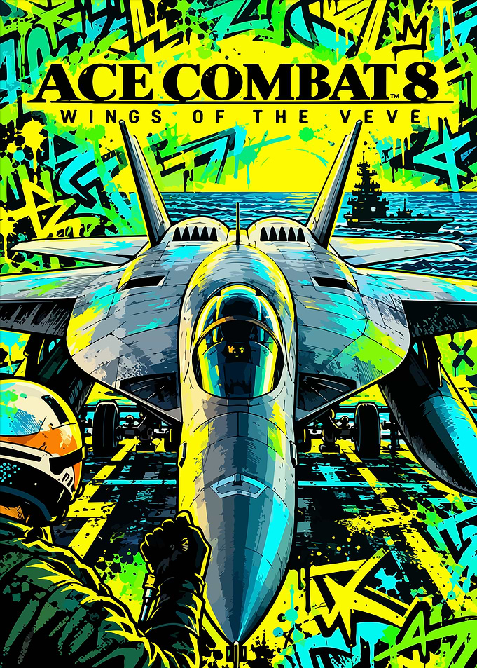 Ace Combat 8 Graffiti Art Poster