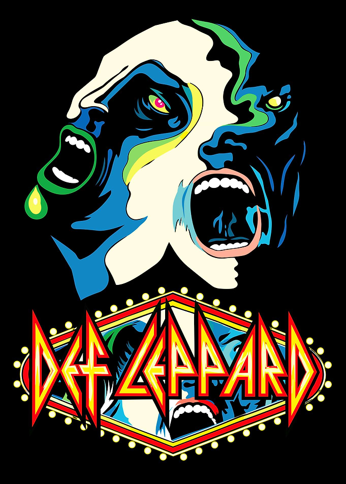 Def Leppard Band Logo Graphic