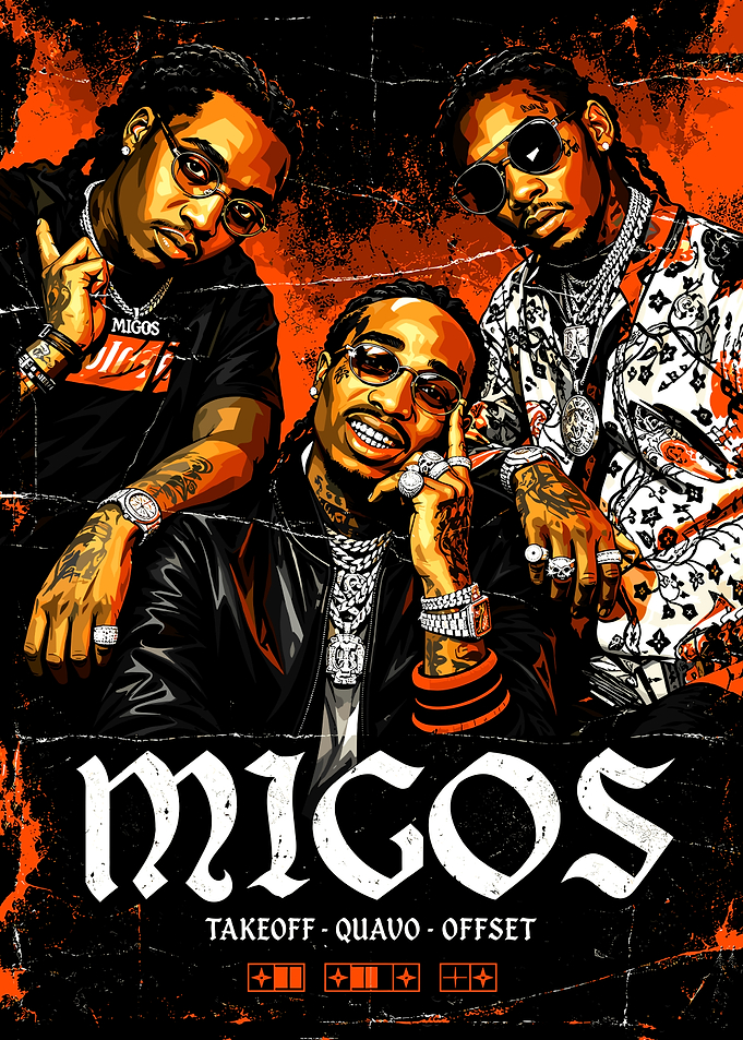 Migos Hip Hop Music Poster