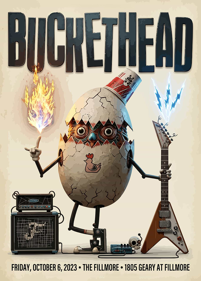 Buckethead Concert Poster Art