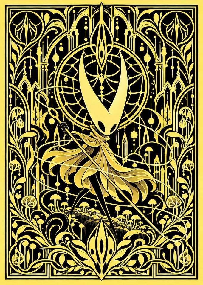 Hornet from Hollow Knight Art Nouveau