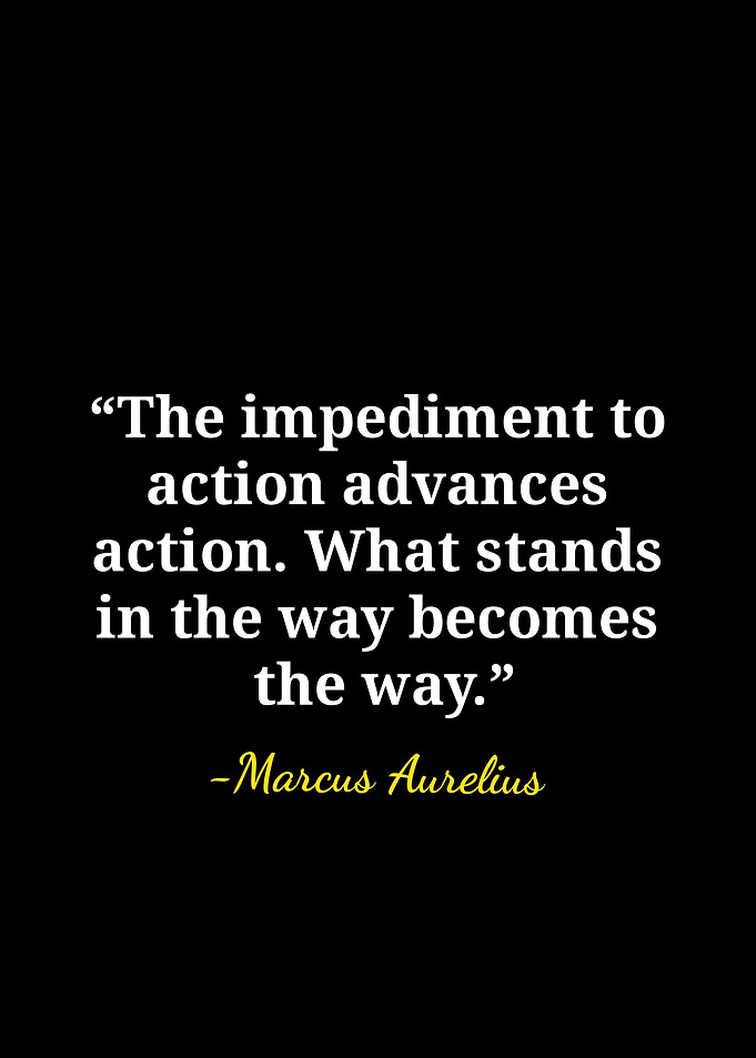 Marcus Aurelius Stoic Quote Poster