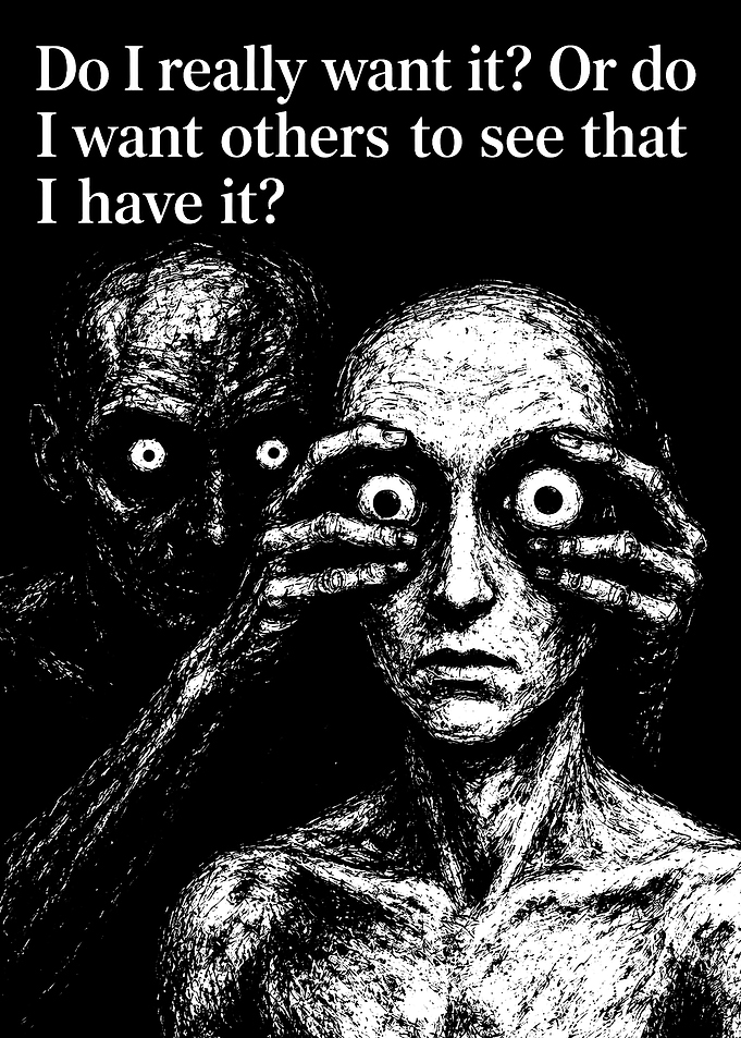 Existential Dread and Consumerism Art