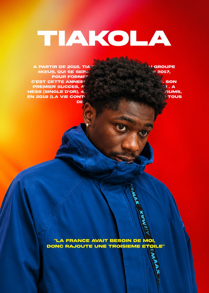 Tiakola Portrait with Text Overlay