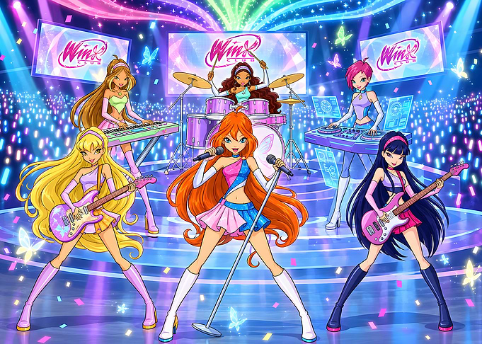 Winx Club Band Concert Performance