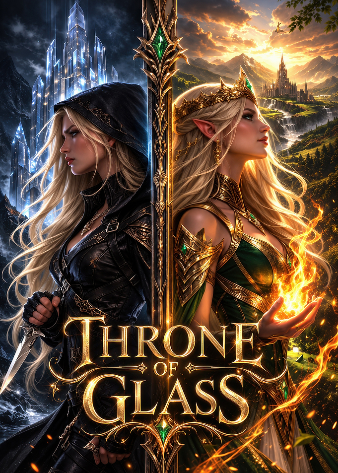 Throne of Glass Fantasy Book Art