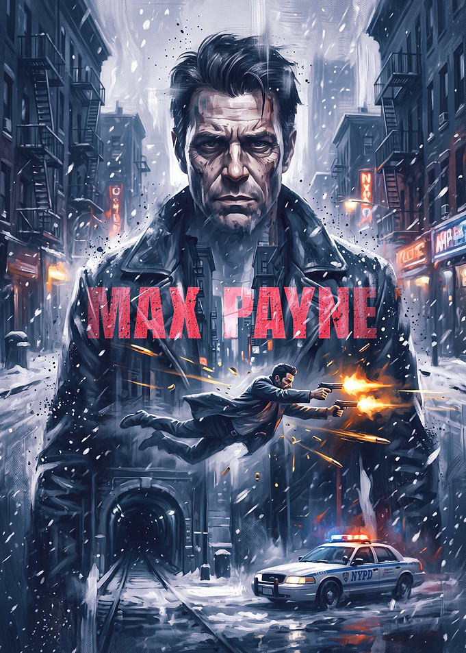 Max Payne Action Game Poster