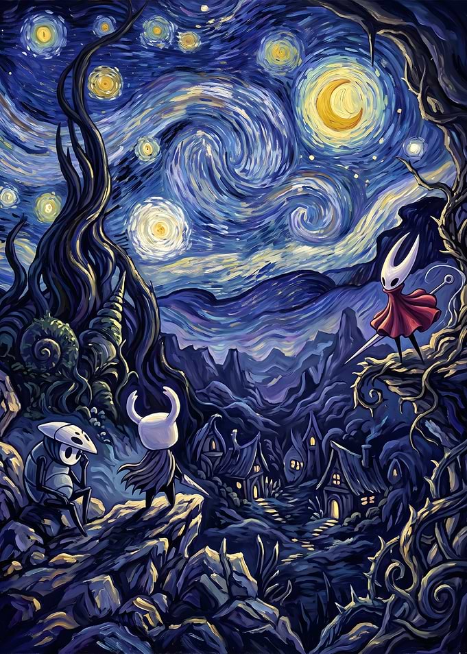 Hollow Knight Starry Night Mashup