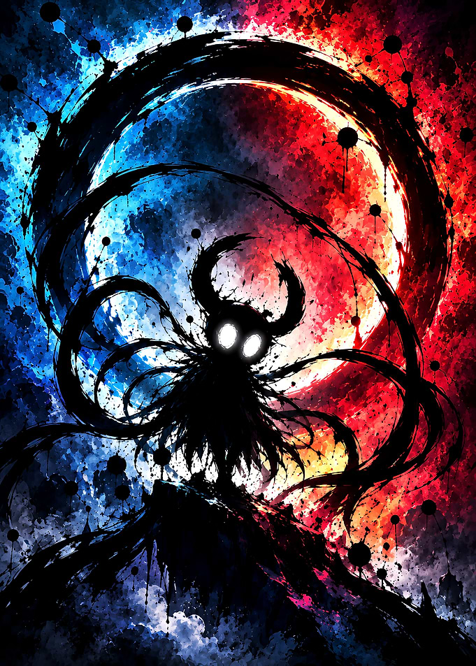 Hollow Knight Void Silhouette Art