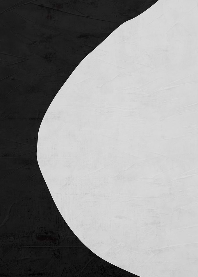 Minimalist Black and White Abstract Curve