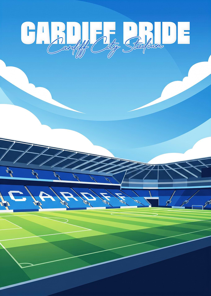 Cardiff City Stadium Pride Poster