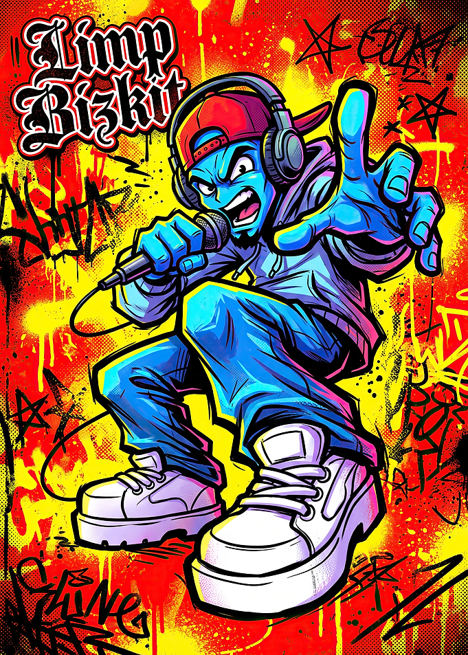 Limp Bizkit Graffiti Style Illustration