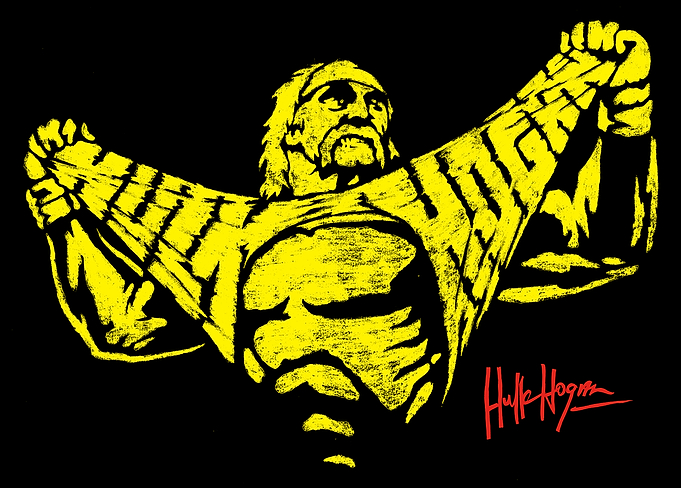 Hulk Hogan Yellow Iconic Shirt Rip
